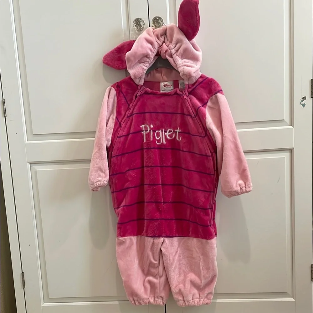 Disney Pink Piglet Plush Hooded Costume